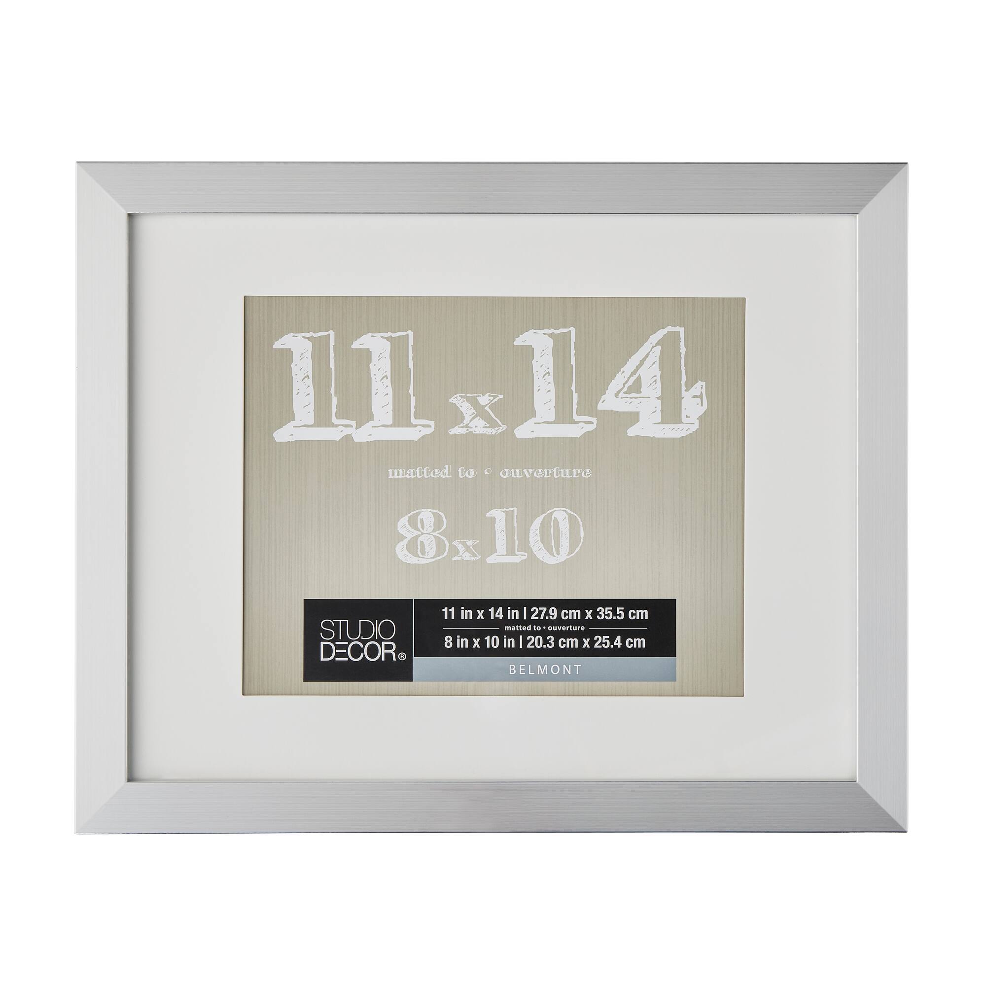 Silver Belmont Frame with Mat by Studio Décor